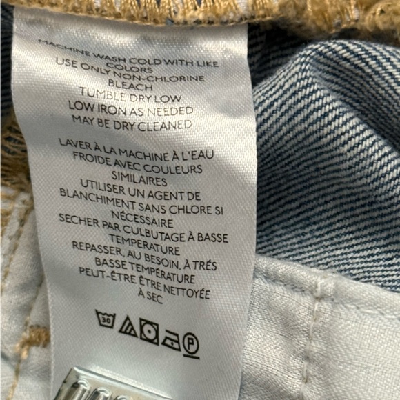 NWOT Free People Equinox Wide Leg Denim Jeans Size 30 Raw Hem Professional Cut - Picture 10 of 12